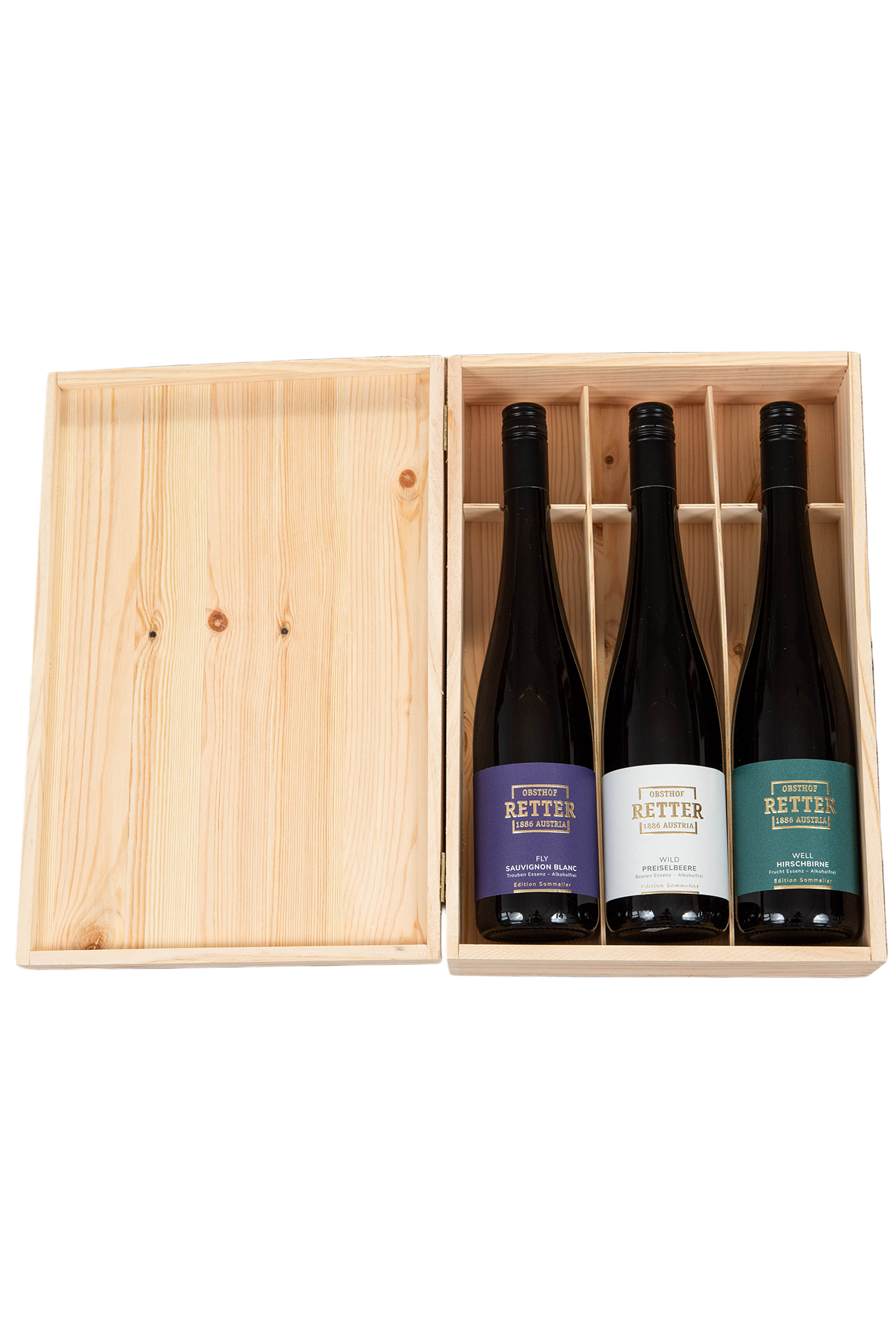 Holzkassette 3-er Set | Wildfrucht Essenzen